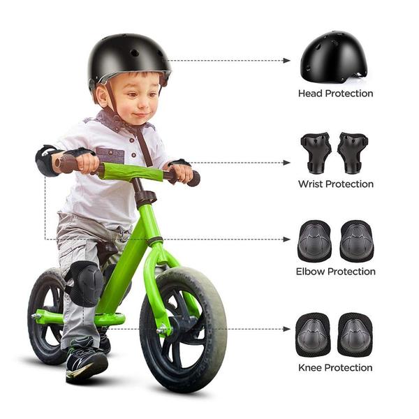 Imagem de Conjunto de equipamentos de proteção DaCool Kids Bike Helmet Skate