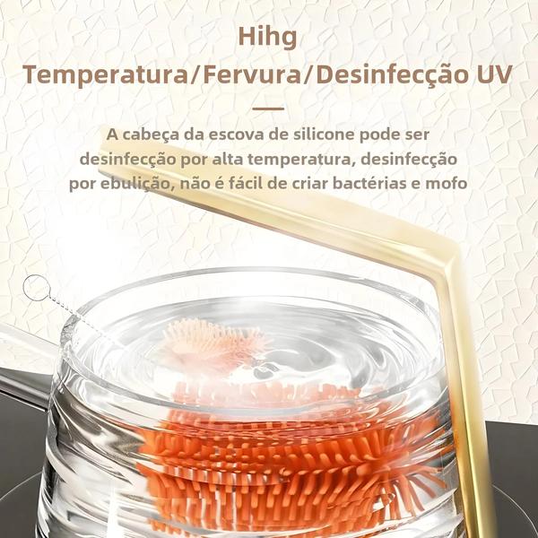 Conjunto De Escova De Garrafa De Bebê De Silicone Rotação De 360 Graus 3 Em 1 Chupeta Copo De Palha - SAIDAH Imagem de Conjunto De Escova De Garrafa De Bebê De Silicone Rotação De 360 Graus 3 Em 1 Chupeta Copo De Palha