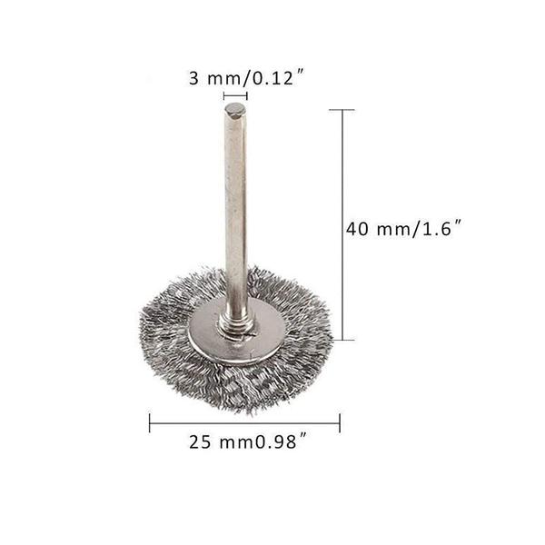 Imagem de Conjunto de escovas de arame Luo ke T Shape em aço inoxidável, 15 unidades