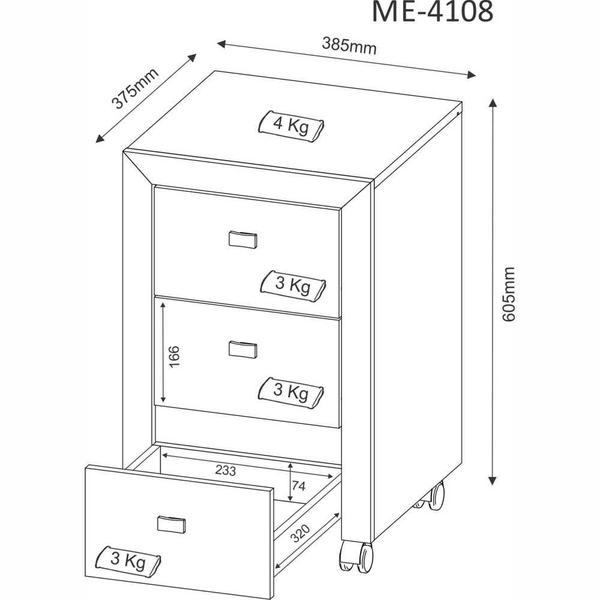 Imagem de Conjunto de Escritório com Escrivaninha 03 pç CJ18-066 Tecnomóbili