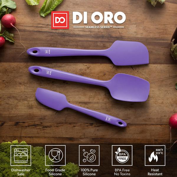 Conjunto de espátulas da série Oro Silicone Seamless, 3 peça - di Oro Living Imagem de Conjunto de espátulas da série Oro Silicone Seamless, 3 peça