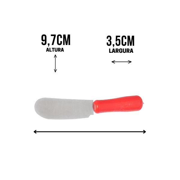 Imagem de Conjunto de Espátulas para Manteiga em Aço Inox Cores