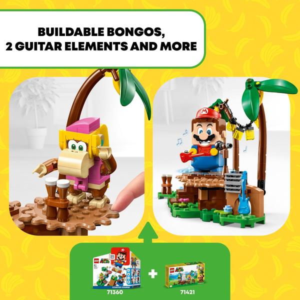 Conjunto de expansão LEGO Super Mario Dixie Kong's Jungle Jam 71421 Imagem de Conjunto de expansão LEGO Super Mario Dixie Kong's Jungle Jam 71421