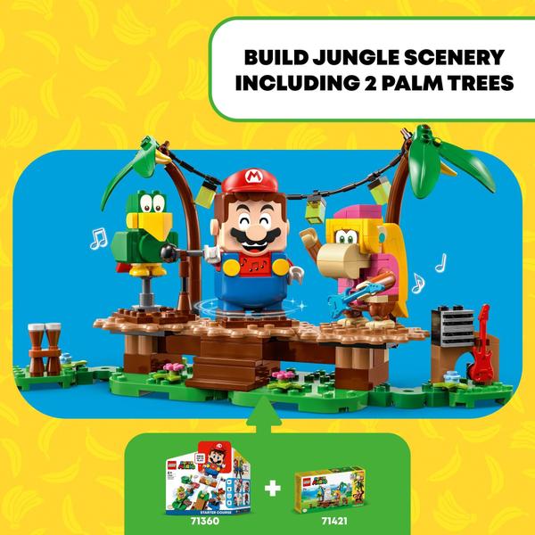 Conjunto de expansão LEGO Super Mario Dixie Kong's Jungle Jam 71421 Imagem de Conjunto de expansão LEGO Super Mario Dixie Kong's Jungle Jam 71421