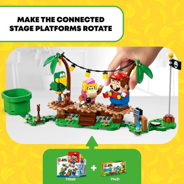 Conjunto de expansão LEGO Super Mario Dixie Kong's Jungle Jam 71421 Imagem de Conjunto de expansão LEGO Super Mario Dixie Kong's Jungle Jam 71421
