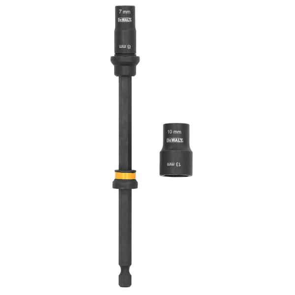 Imagem de Conjunto de extensão de soquetes e soquetes DEWALT FLEXTORQ 7 mm e 8 mm