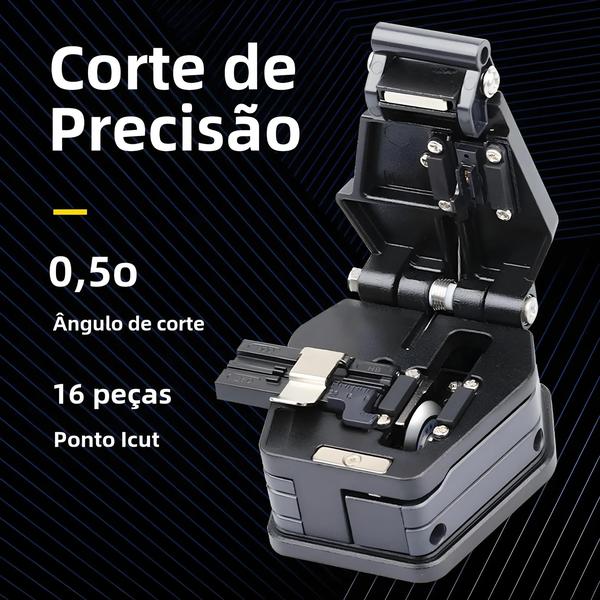 Imagem de Conjunto de Faca de Corte e Fusão para Fibra Óptica FTTH HB-6C - Alta Precisão