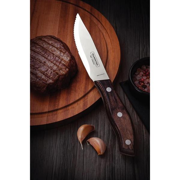 Conjunto De Facas Tramontina 4 Pç Lâminas Inox Churrasco 5 Imagem de Conjunto De Facas Tramontina 4 Pç Lâminas Inox Churrasco 5