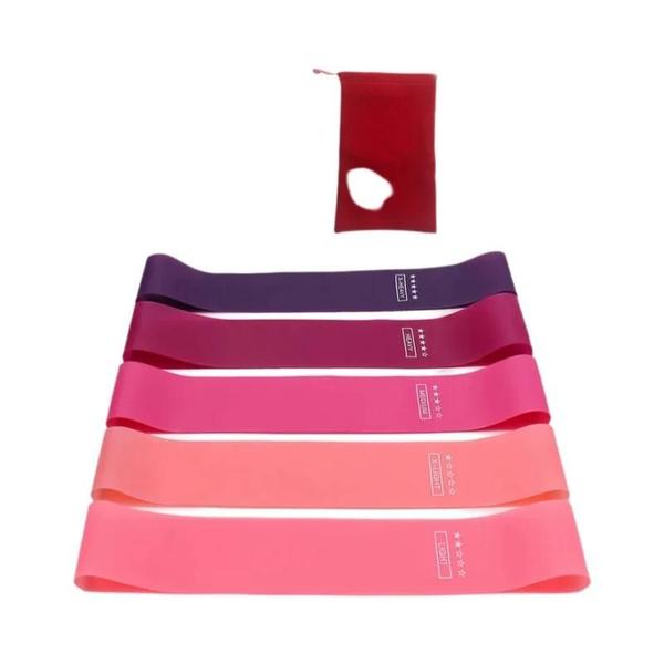 Conjunto de Faixas Elásticas de Resistência TPE para Treinamento, Ioga e Fitness Imagem de Conjunto de Faixas Elásticas de Resistência TPE para Treinamento, Ioga e Fitness