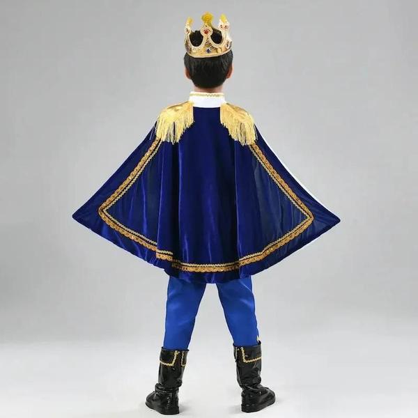 Imagem de Conjunto De Fantasia De Príncipe Medieval Para Meninos, 7 Peças, Roupas De Carnaval King Para Festa