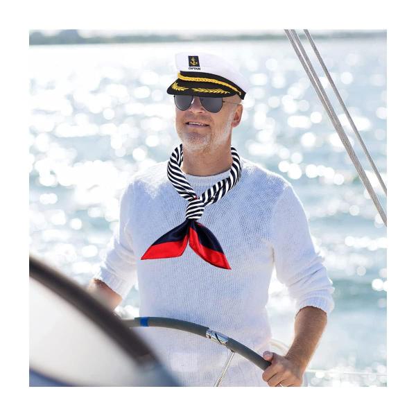 Imagem de Conjunto de fantasias DPLin Yacht Captain Hat Sailor Scarf Sunglasses