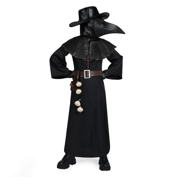 Conjunto de fantasias Plague Doctor, criações assustadoras para crianças - Spooktacular Creations Imagem de Conjunto de fantasias Plague Doctor, criações assustadoras para crianças