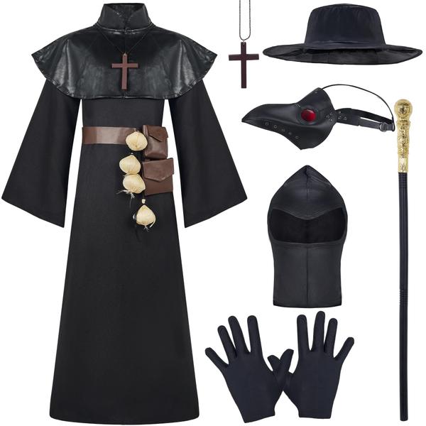 Conjunto de fantasias Plague Doctor, criações assustadoras para crianças - Spooktacular Creations Imagem de Conjunto de fantasias Plague Doctor, criações assustadoras para crianças