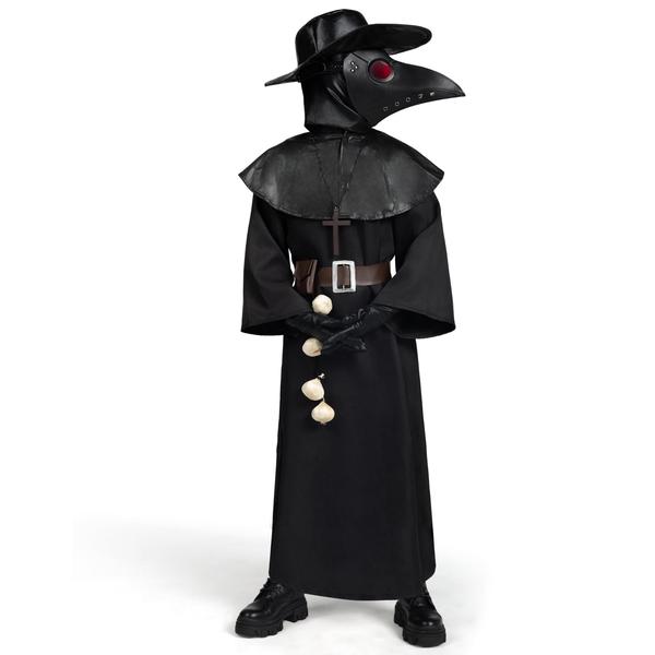 Conjunto de fantasias Plague Doctor, criações assustadoras para crianças - Spooktacular Creations Imagem de Conjunto de fantasias Plague Doctor, criações assustadoras para crianças