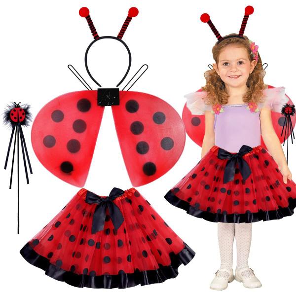 Imagem de Conjunto de fantasias WILDPARTY Ladybug Girl Ladybugdress-Suit-A com Wi