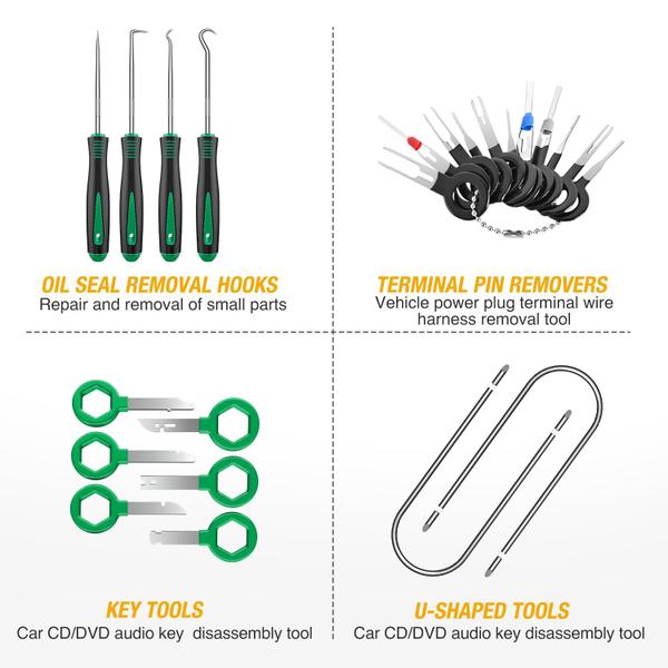 Imagem de Conjunto de ferramentas de remoção de guarnições GOOACC de 200 unidades com bolsa para painel de carro