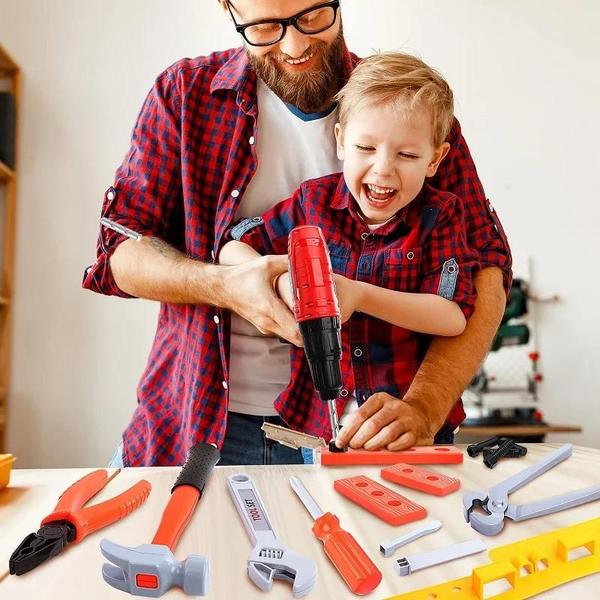 Imagem de Conjunto de Ferramentas Elétricas Infantil - Kit de Brinquedo para Construção