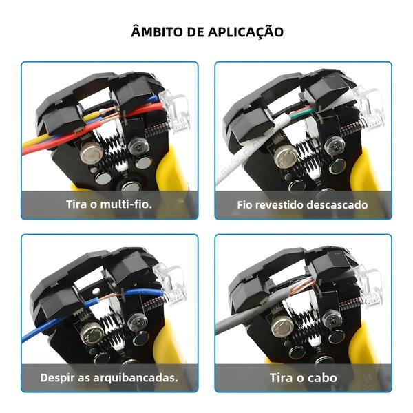 Imagem de Conjunto de Ferramentas Profissionais para Eletricistas - Crimper, Cortador e Descascador de Fios