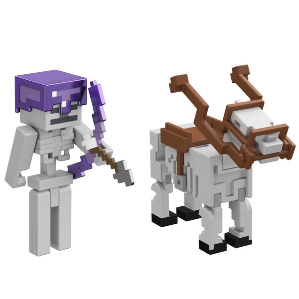 Imagem de Conjunto de Figuras Articuladas - Esqueleto e Cavalo - Minecraft - Mattel