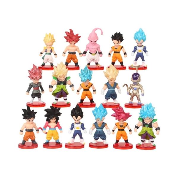 Imagem de Conjunto de Figuras de Ação Dragon Ball Z (8-21 peças) - Goku, Vegeta, Broly e Outros