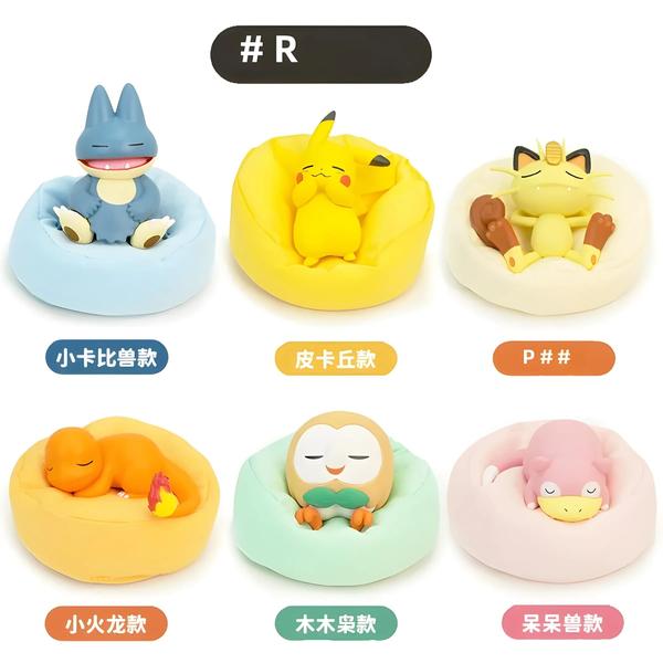 Imagem de Conjunto de Figuras de Ação Pokémon - Slowpoke, Charmander, Goomy e Rowlet - Brinquedos para Carro