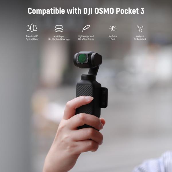 Imagem de Conjunto de filtros Neewer Magnetic ND CPL UV para DJI OSMO Pocket 3