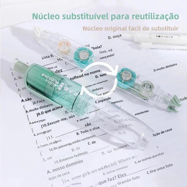 Imagem de Conjunto De Fita Dupla Face Transparente Com Distribuição De Pontos, 12 Peças, Recargas