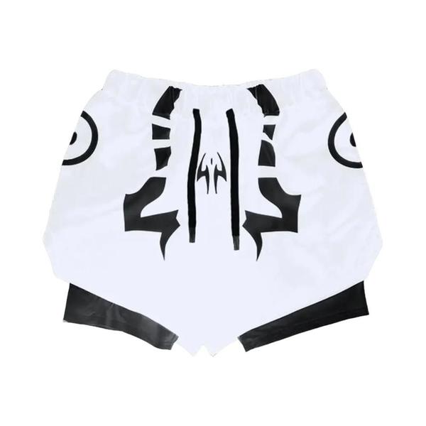 Imagem de Conjunto de Fitness Jujutsu Kaisen Masculino - Camisa 3D de Secagem Rápida e Shorts de Compressão