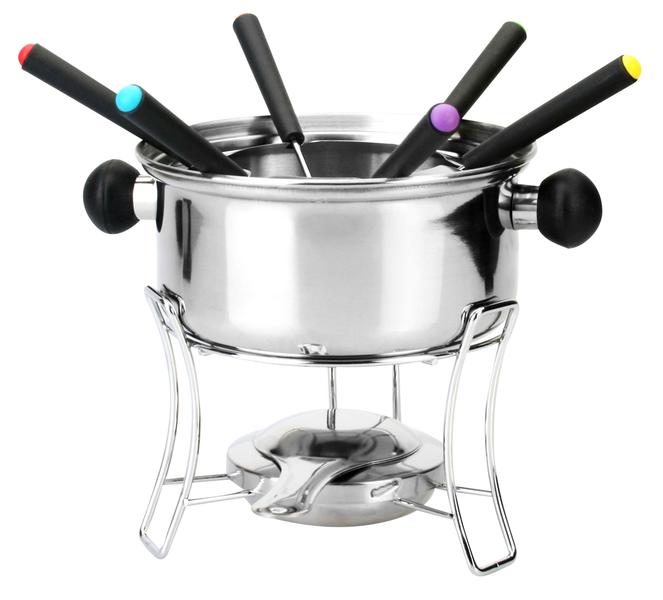 Conjunto de Fondue de Inox 410 com 10 Peças - Casita Imagem de Conjunto de Fondue de Inox 410 com 10 Peças