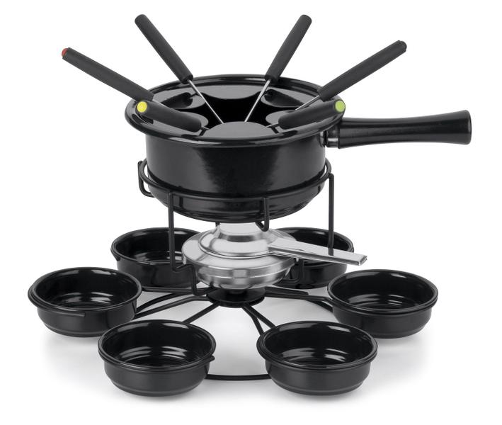 Conjunto de Fondue Panela Giratorio Viena 16 Pcs Completo - Forma Inox Conjunto de Fondue Panela Giratorio Viena 16 Pcs Completo - Forma Inox