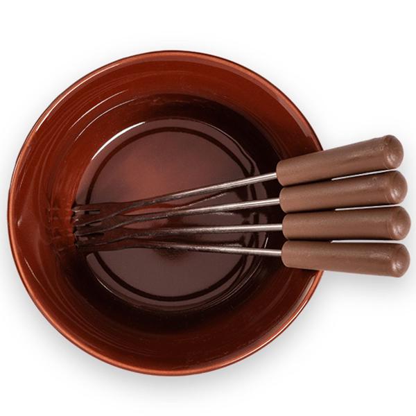 Imagem de Conjunto de Fondue Suporte para Vela 7 peças Chocolate - Brinox 1256/115