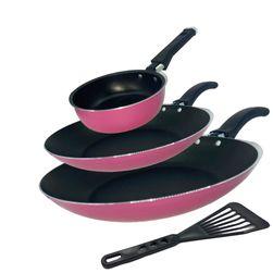 Conjunto De Frigideira 3 Peças Antiaderente Techflon Nacional - Mandacaru & Varejo Imagem de Conjunto De Frigideira 3 Peças Antiaderente Techflon Nacional