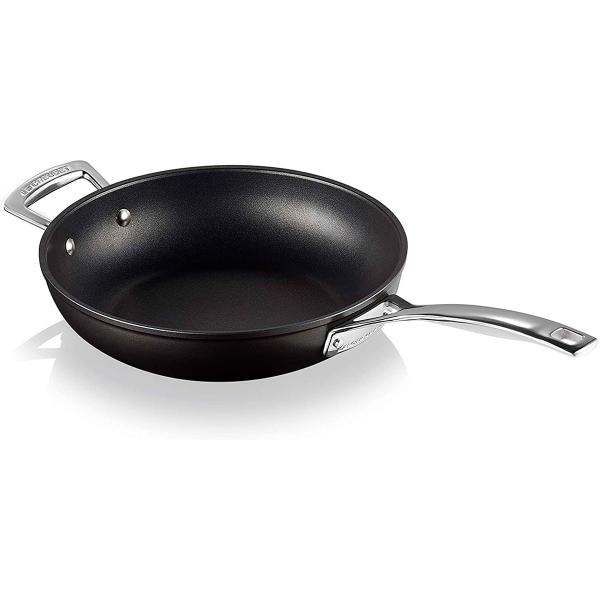 Conjunto de Frigideiras Rasa 24 cm, Funda 26 cm e Leiteira 16 cm Tns Pro Stick 4X Mais Forte Le Creuset Imagem de Conjunto de Frigideiras Rasa 24 cm, Funda 26 cm e Leiteira 16 cm Tns Pro Stick 4X Mais Forte Le Creuset