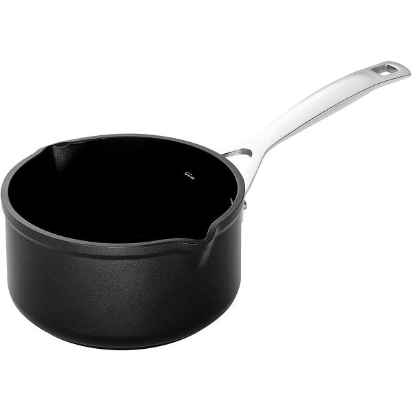 Conjunto de Frigideiras Rasa 24 cm, Funda 26 cm e Leiteira 16 cm Tns Pro Stick 4X Mais Forte Le Creuset Imagem de Conjunto de Frigideiras Rasa 24 cm, Funda 26 cm e Leiteira 16 cm Tns Pro Stick 4X Mais Forte Le Creuset