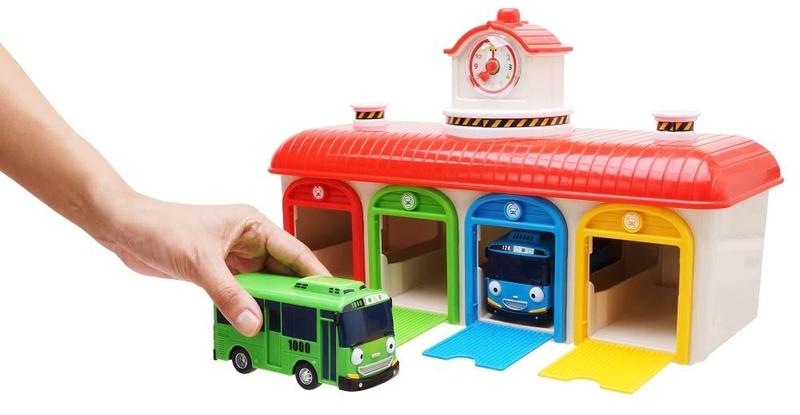 Imagem de Conjunto de garagem Tayo Rogi Bus para crianças e bebês, meninos e meninas