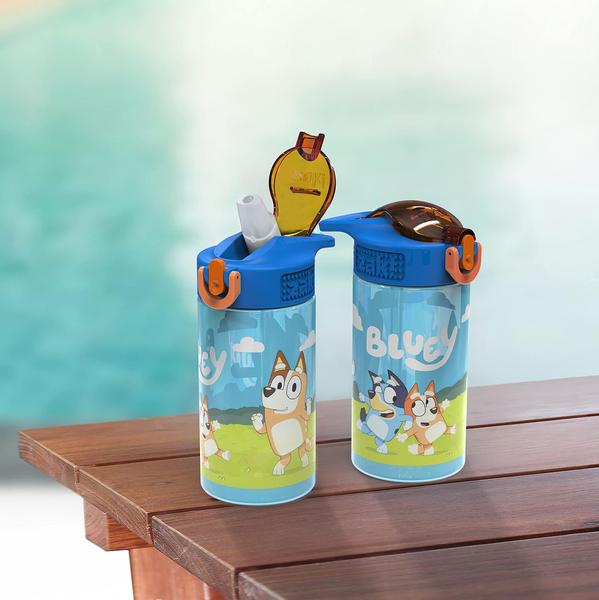 Imagem de Conjunto de garrafas de água Zak Designs Bluey Kids 470 ml, 2 unidades