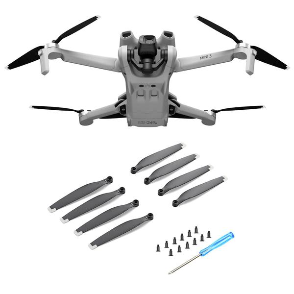 Imagem de Conjunto de hélices Craznick 32 unidades para DJI Mini 3 com ferramentas prateadas