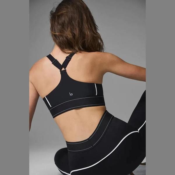 Imagem de Conjunto De Ioga Feminino De Cintura Alta Airlift Suit Up Bra Side Split Legging Workout Roupas