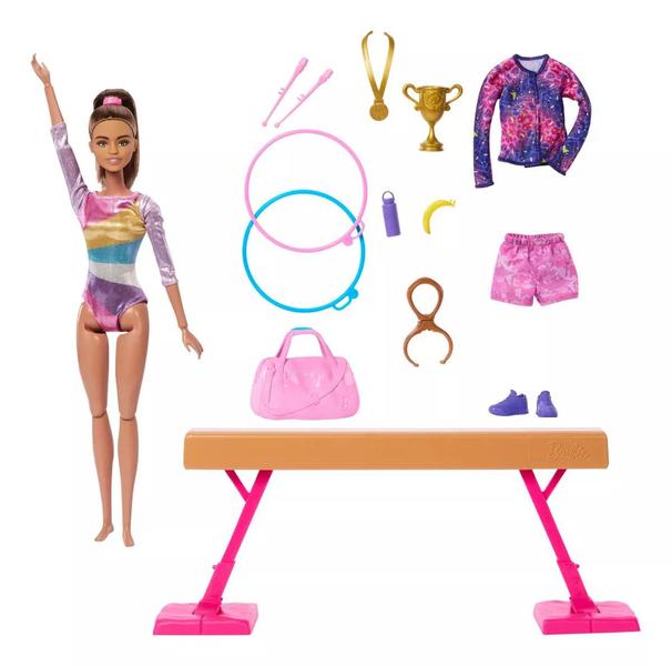 Imagem de Conjunto De Jogos Barbie Ginasta Olímpica 2024 Mattel 