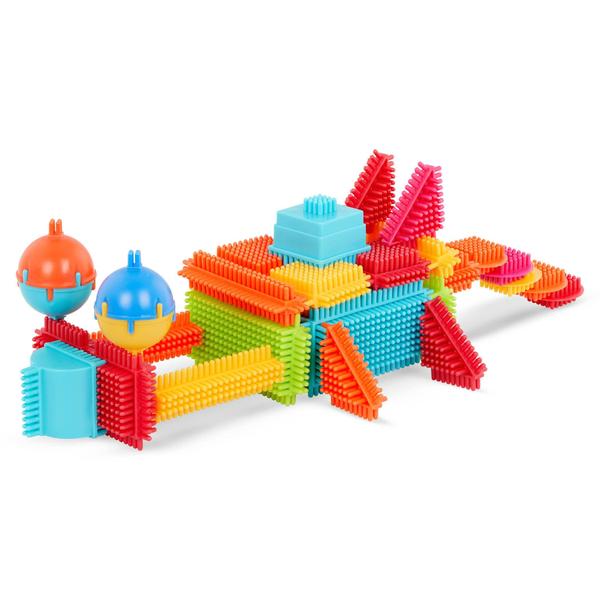 Imagem de Conjunto de jogos Battat Bristle 80 peças Building Blocks 2 anos ou mais