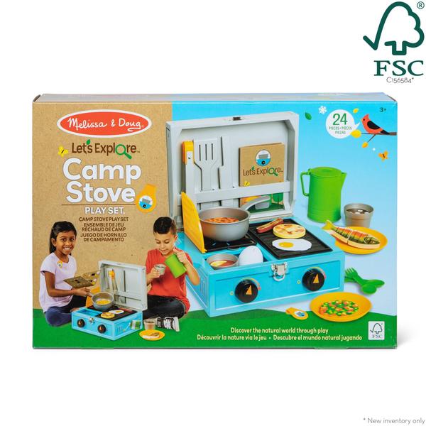 Conjunto de jogos Camp Stove Melissa & Doug Let's Explore 24 peças Imagem de Conjunto de jogos Camp Stove Melissa & Doug Let's Explore 24 peças
