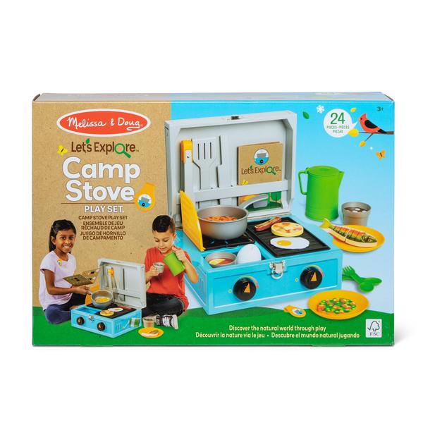 Conjunto de jogos Camp Stove Melissa & Doug Let's Explore 24 peças Imagem de Conjunto de jogos Camp Stove Melissa & Doug Let's Explore 24 peças