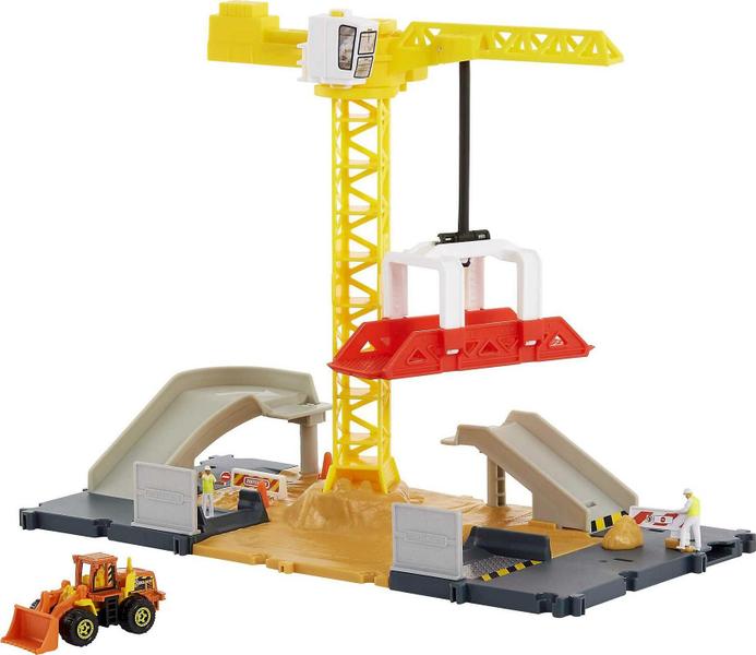 Imagem de Conjunto de jogos de construção Matchbox Action Drivers com escavadeira