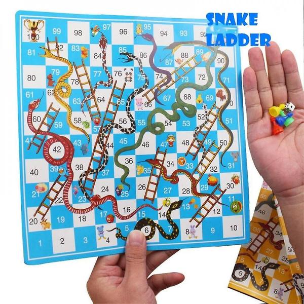 Imagem de Conjunto de jogos de tabuleiro Snake Ladder Flight Chess para crianças e adultos