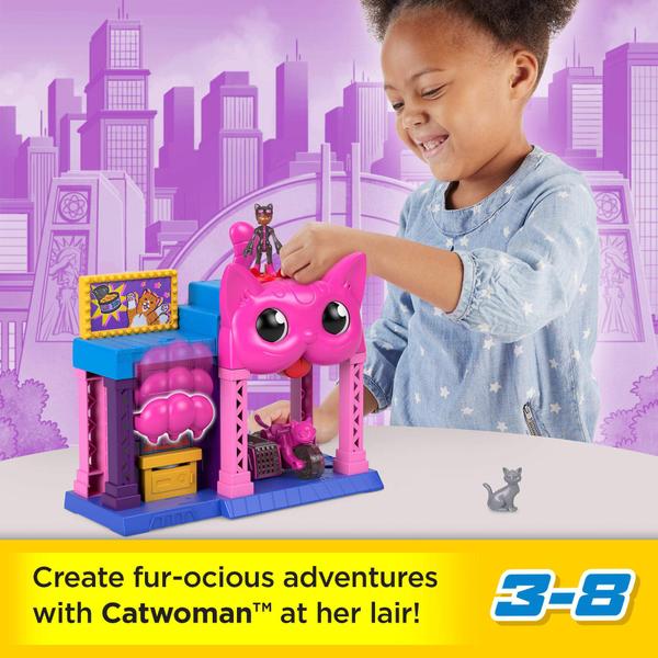 Conjunto de jogos Fisher-Price Imaginext DC Super Friends Catwoman com mais de 3 anos Imagem de Conjunto de jogos Fisher-Price Imaginext DC Super Friends Catwoman com mais de 3 anos