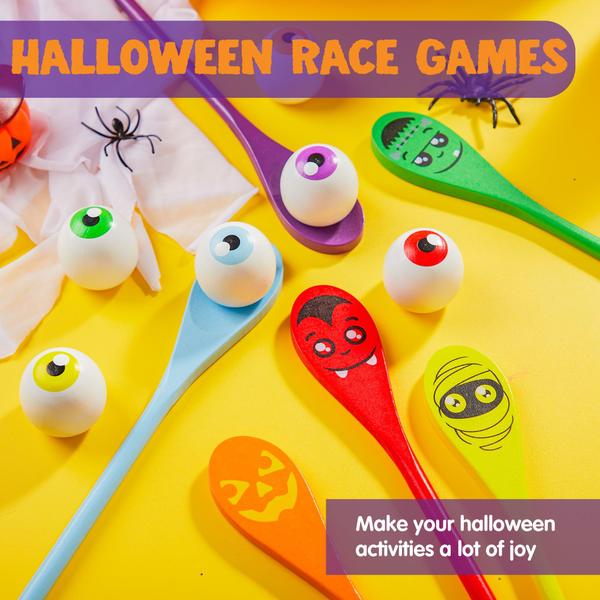 Imagem de Conjunto de jogos Halloween Egg and Spoon Race JOYIN com 6 olhos