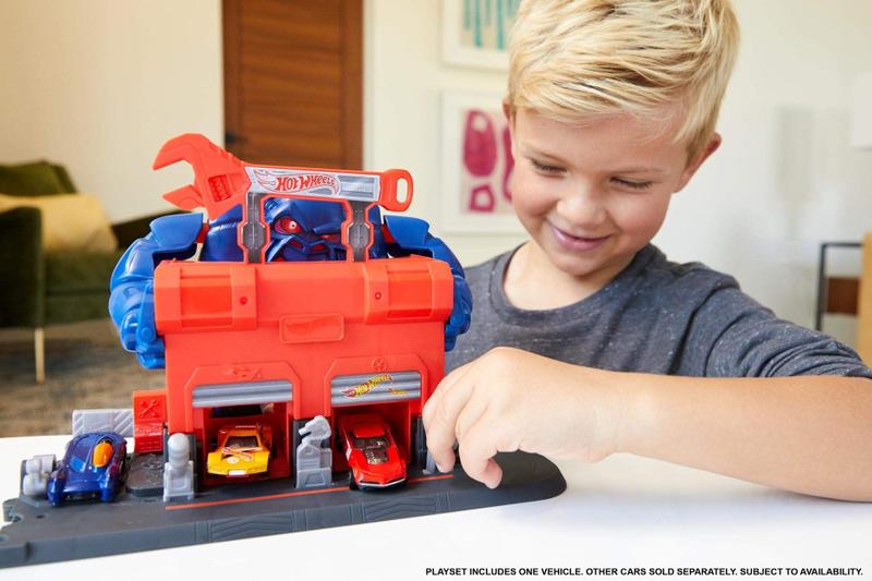 Imagem de Conjunto de jogos Hot Wheels Gorilla Rage Garage Attack City de 3 a 5 anos