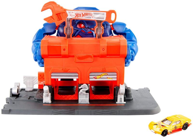 Imagem de Conjunto de jogos Hot Wheels Gorilla Rage Garage Attack City de 3 a 5 anos