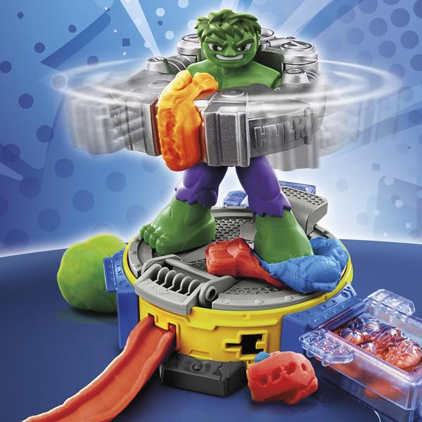 Imagem de Conjunto de jogos Play-Doh Marvel Hulk Smash & Squish com boneco Bendy