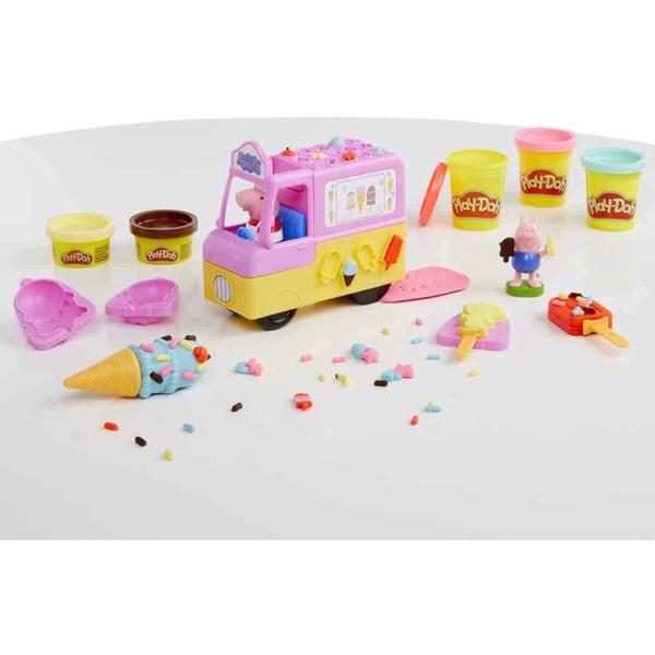 Imagem de Conjunto de jogos Play-Doh Peppa's Ice Cream com caminhão Peppa Pig e George